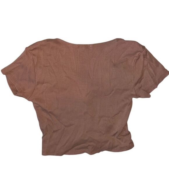 Sky & Sparrow Tie Up Crop Top Size XS - Picture 2 of 3